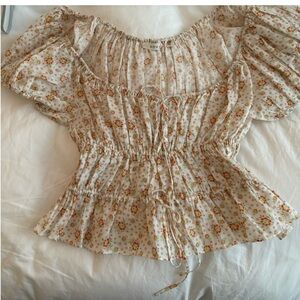 Doen Floral Cream Blouse